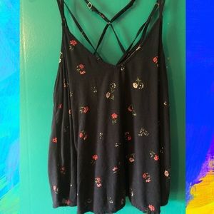 American eagle floral blouse